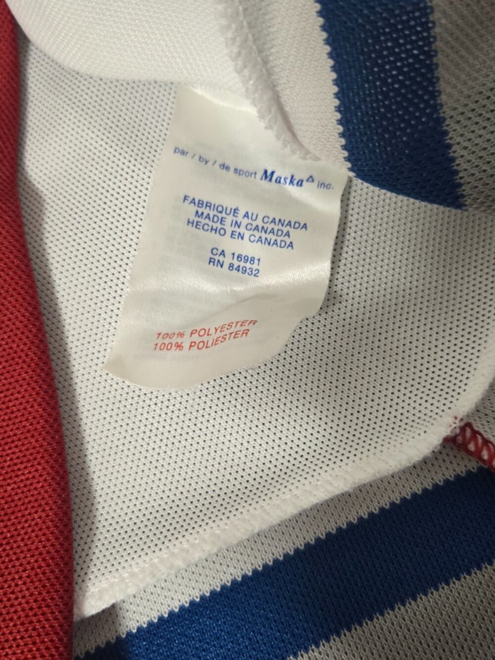 π Vintage CCM Colorado Avalanche NHL Jersey Youth L/XL Made in Canada π - Picture 7 of 8
